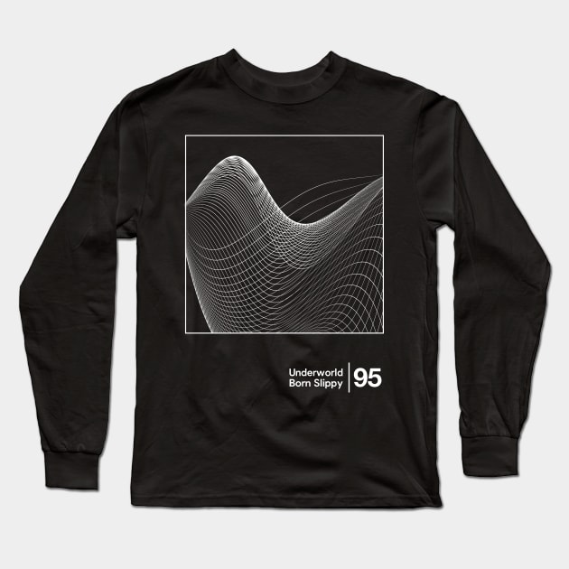 Born Slippy / Minimalist Style Graphic Design Long Sleeve T-Shirt by saudade